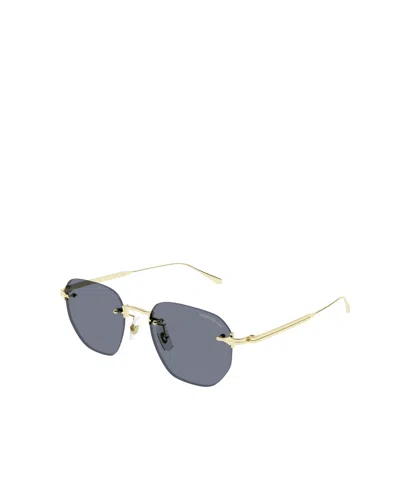 Montblanc Mb0404s Linea Nib 001 Gold Grey Sunglasses