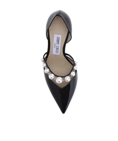 Jimmy Choo Aurelie Leather Pumps Pearl Strap