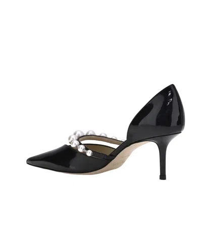 Jimmy Choo Aurelie Leather Pumps Pearl Strap