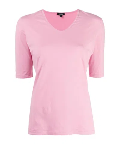 Aspesi V-neck Short-sleeve Top