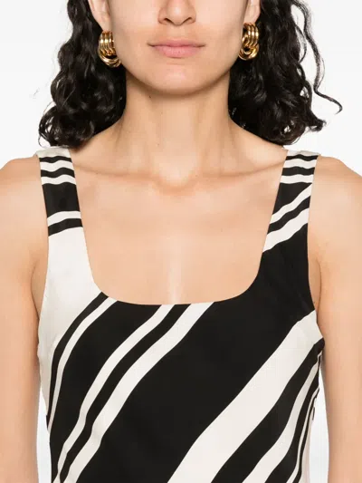 Sir Pietra Scoop Mini Dress In Milano Nero