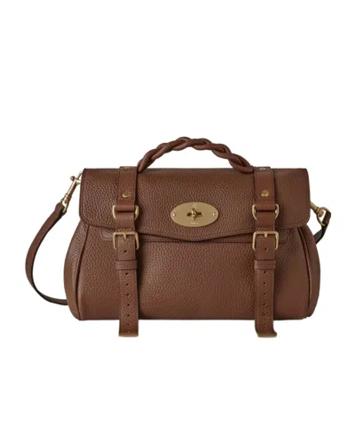 Mulberry Mini Leather Alexa Cross-body Bag In Brown