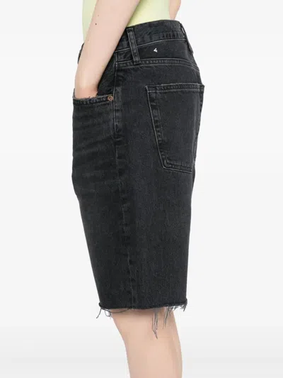 Agolde Riley High Rise Slim Leg Shorts In Vortex In Multi