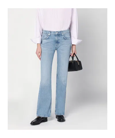 Citizen Of Humanity Florence Wide Straight In Scout In Light Vintage Indigo In Dakota