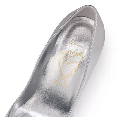 Christian Louboutin Women Miss Z 100mm Pumps In Pearlescent Leather