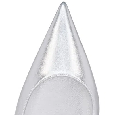 Christian Louboutin Women Miss Z 100mm Pumps In Pearlescent Leather