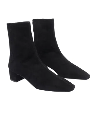 Aquazzura Black Leather Saint Honore Boots