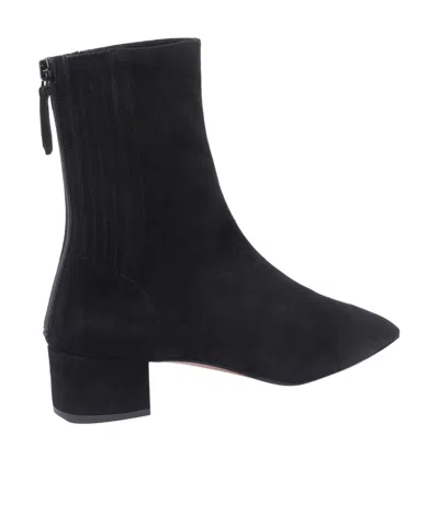 Aquazzura Black Leather Saint Honore Boots