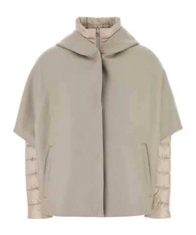 Herno Resort Hood In Ultralight Wool And Nylon In Gray