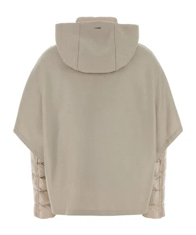 Herno Resort Hood In Ultralight Wool And Nylon In Gray