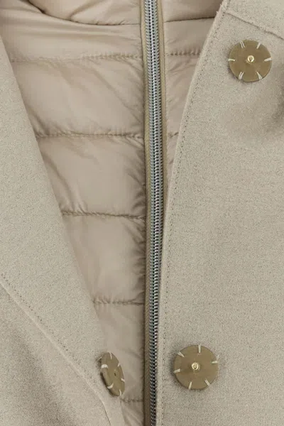 Herno Resort Hood In Ultralight Wool And Nylon In Gray