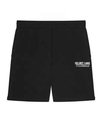 Helmut Lang Shorts With Logo In Black