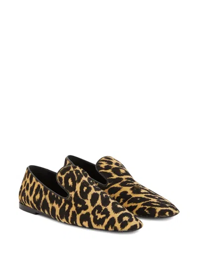 Jil Sander Leopard-print Loafers In Animal Print
