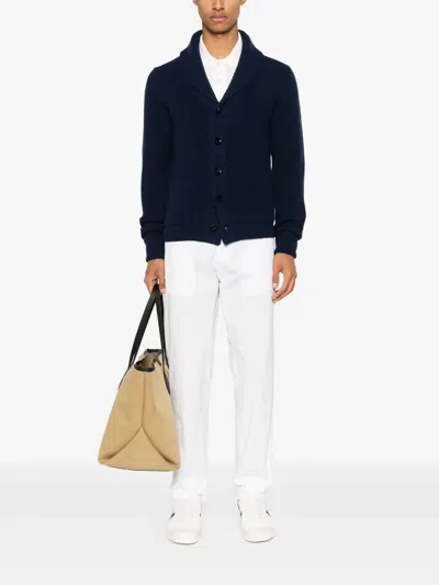 Tom Ford Textured White Pique Polo With Collared Neckline