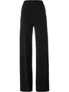 Norma Kamali Wide Leg Trousers In Black