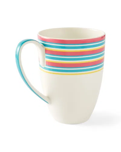Spode Set Of 4 Kit Kemp Calypso Stripe Mugs In Multi