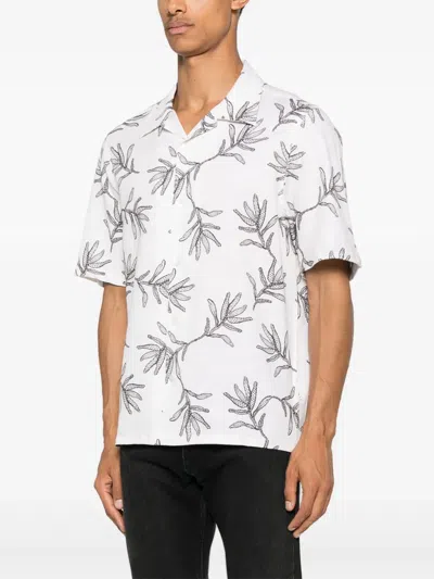 Nn07 Ole Short Sleeve Shirt In Off White