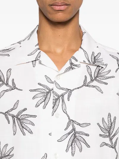 Nn07 Ole Short Sleeve Shirt In Off White