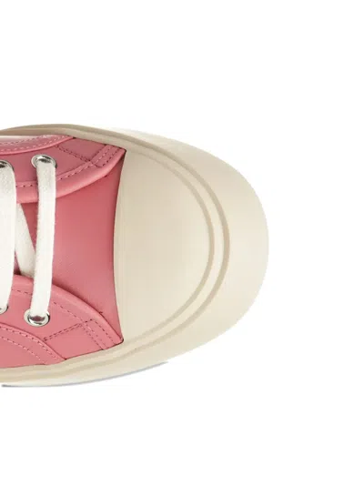 Marni Platform Sneakers With Smooth Leather Upper In Pink