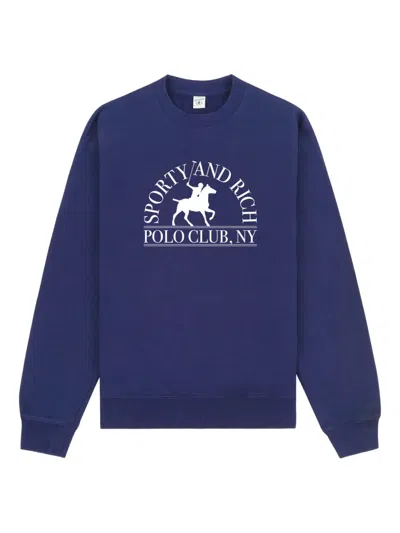 Sporty And Rich Sporty & Rich "polo Club" Sweatshirt Unisex