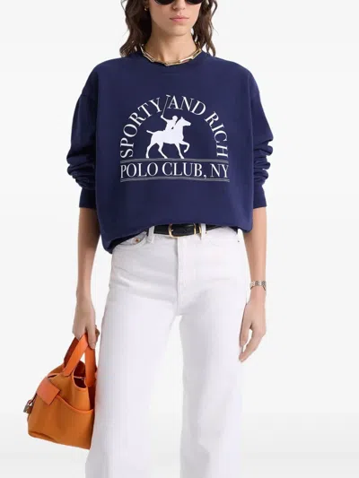 Sporty And Rich Sporty & Rich "polo Club" Sweatshirt Unisex
