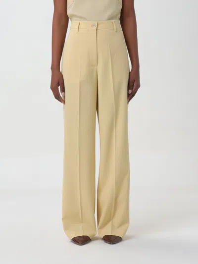 Fabiana Filippi Stretched Straight-leg Trousers In Yellow