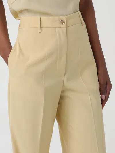 Fabiana Filippi Stretched Straight-leg Trousers In Yellow