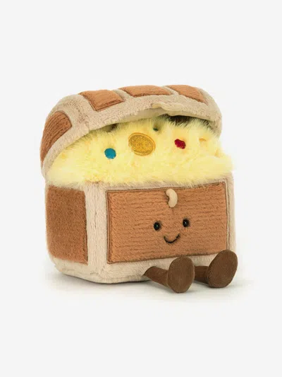 Jellycat Amuseables Treasure Chest In Brown