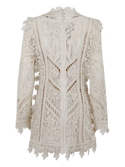 Zimmermann Illuminate Cornelli Mini Dress In Gray