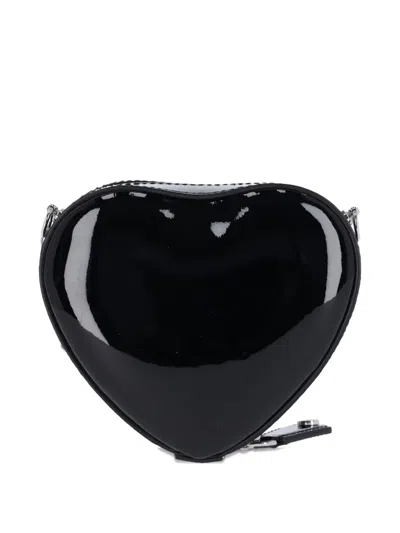 Vivienne Westwood Heart Shape Cross-body Bag With Adjustable Strap In Black