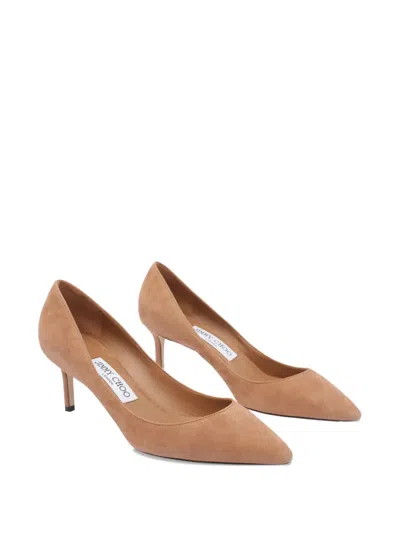 Jimmy Choo Romy 85 Pumps In Toffee Colour Suede