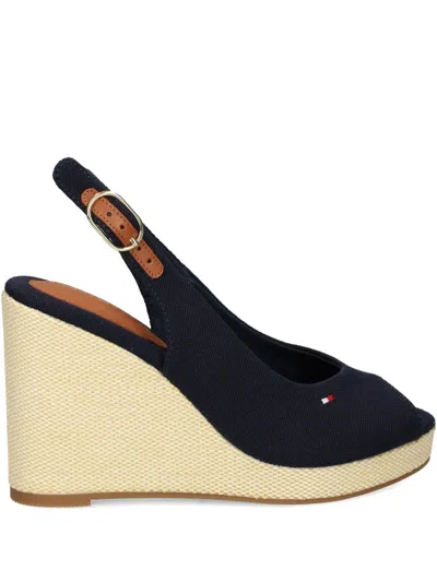 Tommy Hilfiger Slingback Wedge Espadrille Sandal In Space Blue