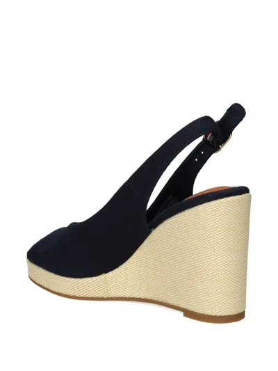 Tommy Hilfiger Slingback Wedge Espadrille Sandal In Space Blue