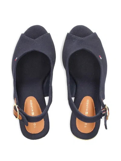 Tommy Hilfiger Slingback Wedge Espadrille Sandal In Space Blue