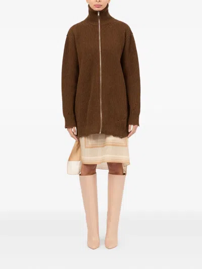Mm6 Maison Margiela Mm6 By Maison Margiela Brown Virgin Wool Sweater