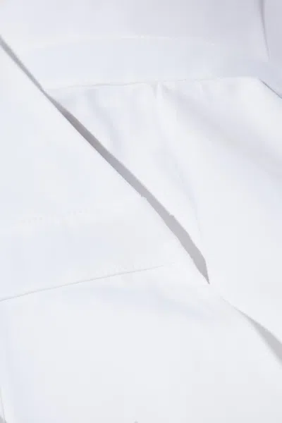 Alaïa Asym Belt Dress In Poplin