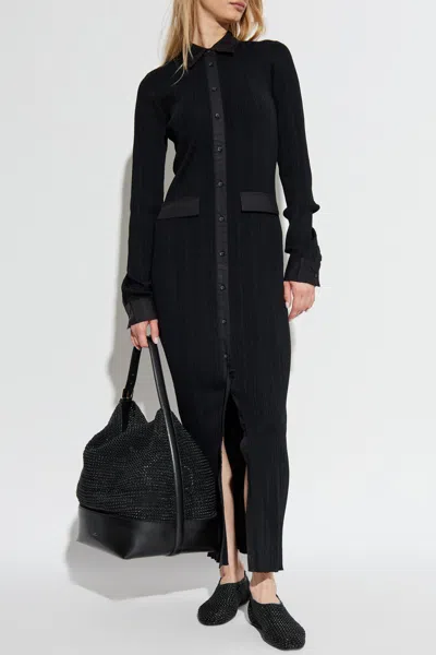 Totême Knitted Shirt Maxi Dress
