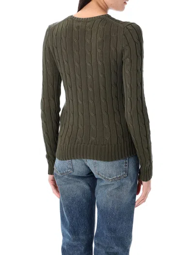 Ralph Lauren Cable Knit Logo T-shirt With Crew Neck