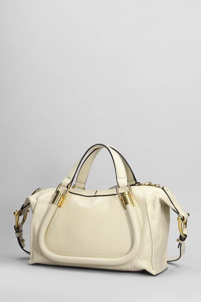 Chloé Chloe Party 24 Shoulder Bag In Beige Leather