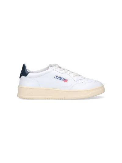 Autry Medialist' White Leather Sneakers