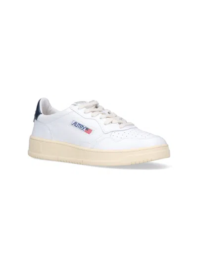 Autry Medialist' White Leather Sneakers