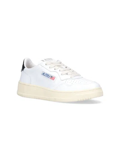 Autry Medalist Low' White Leather Sneakers