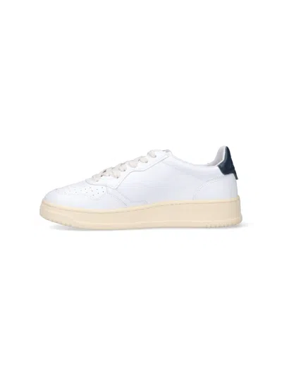 Autry Medialist' White Leather Sneakers