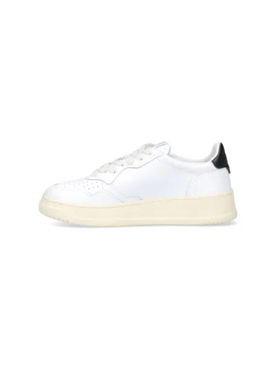 Autry Medalist Low' White Leather Sneakers