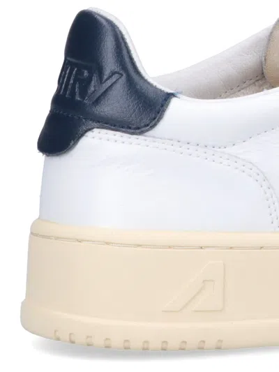Autry Medialist' White Leather Sneakers