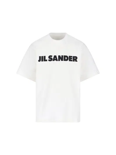 Jil Sander White Cotton T-shirt