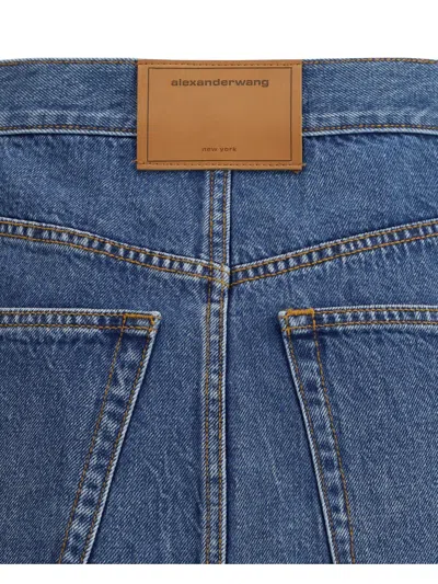 Alexander Wang Mini Skirt In Blue