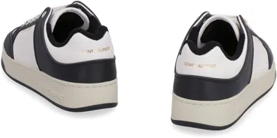 Saint Laurent 20mm Sl61 Leather Low Top Sneakers In Black