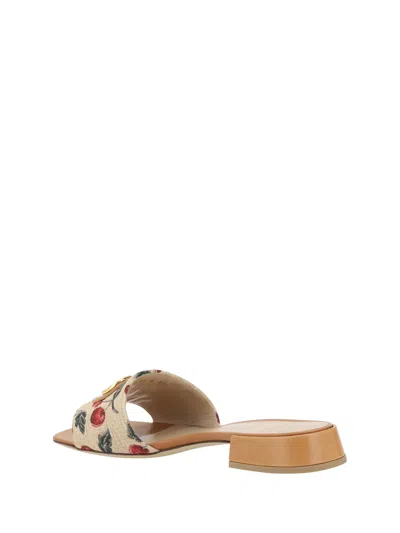 Valentino Slide Sandal "vlogo Signature" In Multi