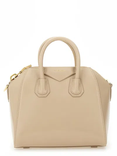 Givenchy Borsa A Mano Antigona Mini In Pelle Sabbia Donna In Nude